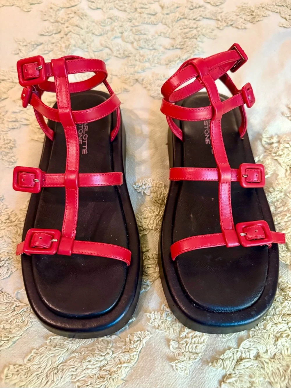 Charlotte Stone Pika Sandal in Begonia